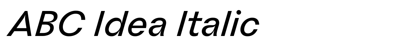 ABC Idea Italic